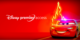Disney Premier Access launch image featuring Lightning McQueen