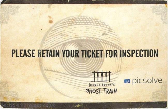 Derren Brown's Ghost Train Photo Ticket, 2016