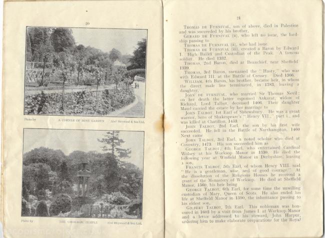 Alton Towers 1931 Guide Book